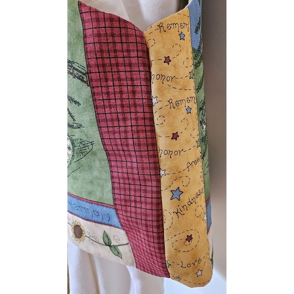 Hand-sewn Sunflower/Angel Vest Spirit of Hope Fabric Panel Women's Size L/XL - Picture 7 of 7